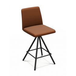 TABOURET SNACK CONTEMPORAIN PIVOTANT EN SIMILICUIR PINOT