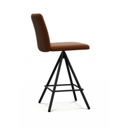 TABOURET SNACK CONTEMPORAIN PIVOTANT EN SIMILICUIR PINOT