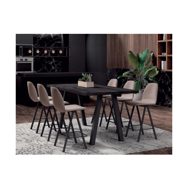 TABOURET CONTEMPORAIN SNACK BARONA SIMILICUIR