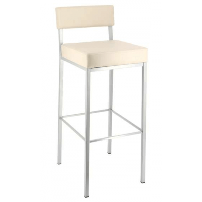 Tabouret de Bar Moderne Rembourré en Similicuir QUINTA - Le Chaisier