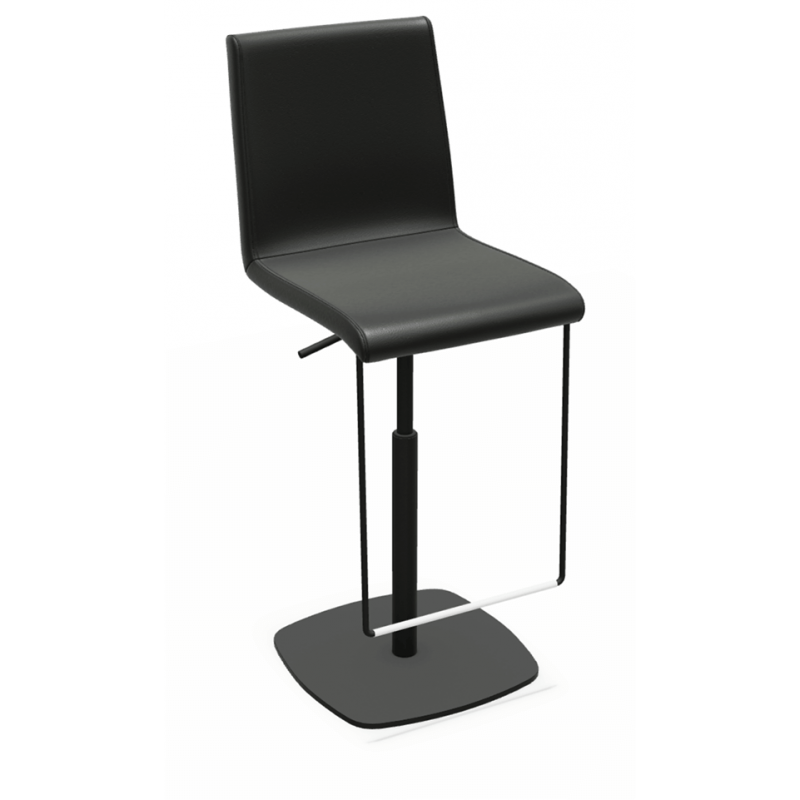 TABOURET MODERNE RÉGLABLE ET PIVOTANT SHERPA EN SIMILICUIR