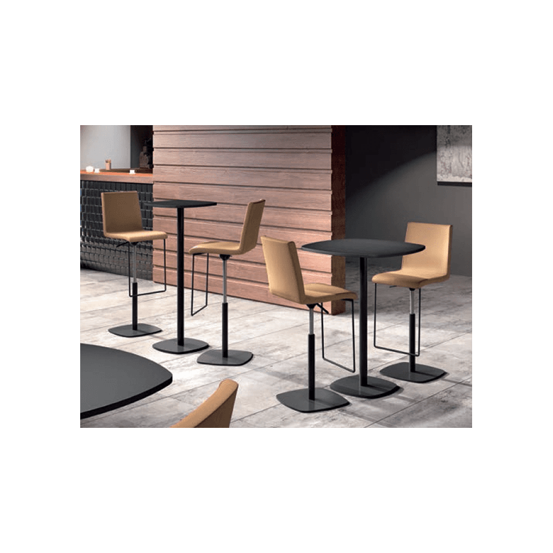 TABOURET MODERNE RÉGLABLE ET PIVOTANT SHERPA EN SIMILICUIR