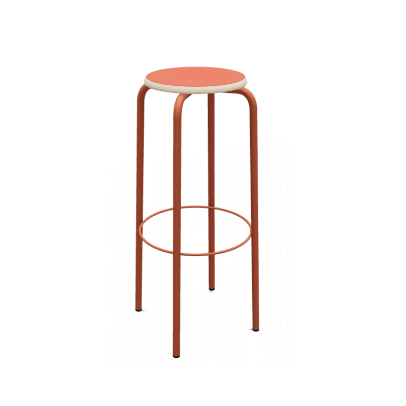 TABOURET BAR SANS DOSSIER EN BOIS ET MÉTAL TABCOLLEGE