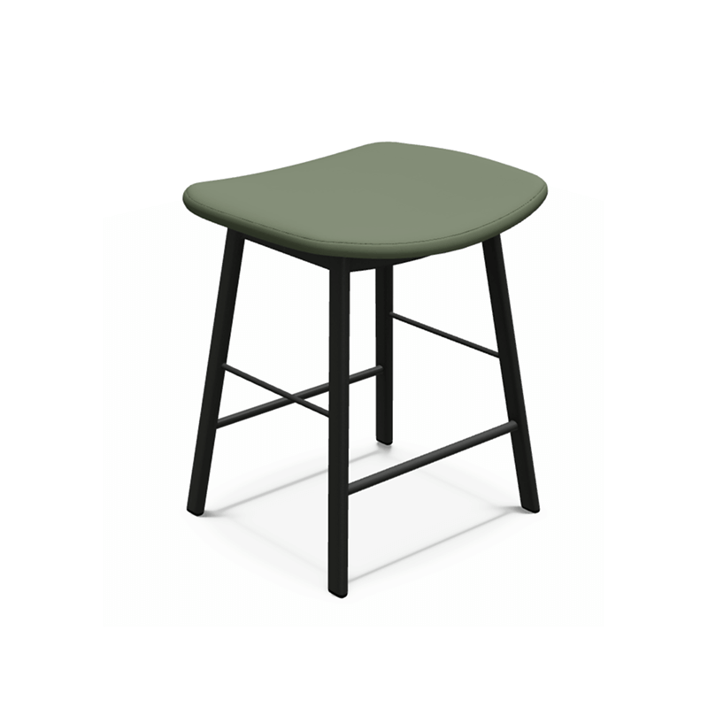 TABOURET BAS CONTEMPORAIN EN SIMILICUIR TABAMI