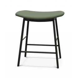 TABOURET BAS CONTEMPORAIN EN SIMILICUIR TABAMI