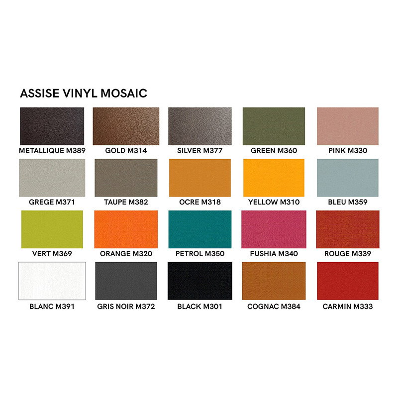 TABOURET BAS D'APPOINT EMPILABLE TABROND SIMILICUIR