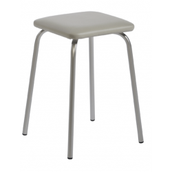 TABOURET BAS D'APPOINT EMPILABLE TABS SIMILICUIR