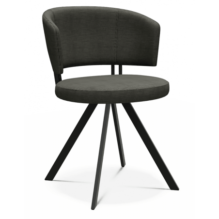 CHAISE TENDANCE PIVOTANTE ACCOUDOIRS ALLURE TISSU