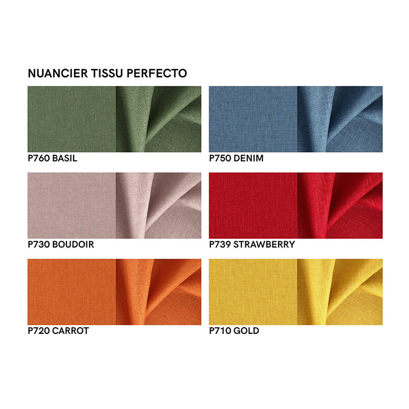 CHAISE TENDANCE PIVOTANTE ACCOUDOIRS ALLURE TISSU