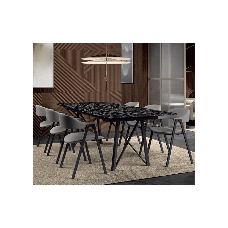 FAUTEUIL DE TABLE EN TISSU CONTEMPORAIN ARCA