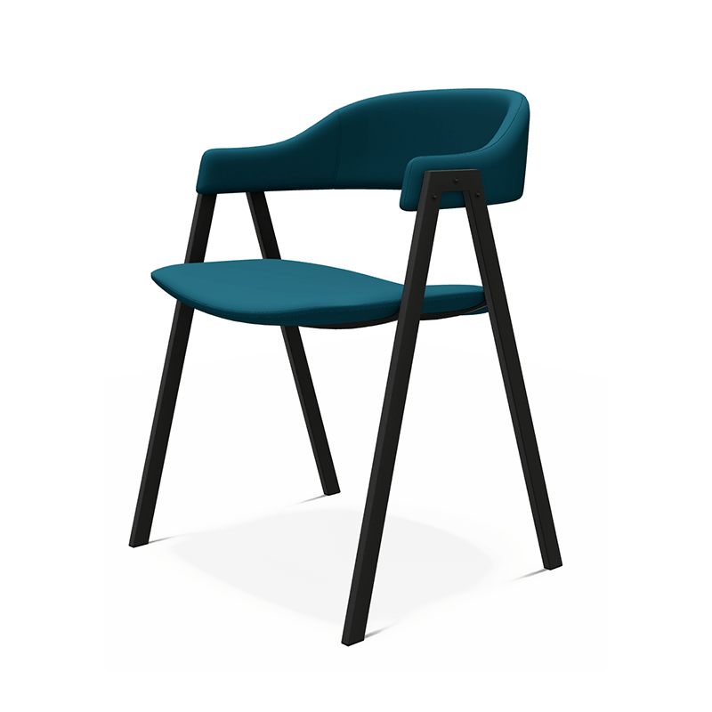 FAUTEUIL DE TABLE EN SIMILICUIR CONTEMPORAIN ARCA