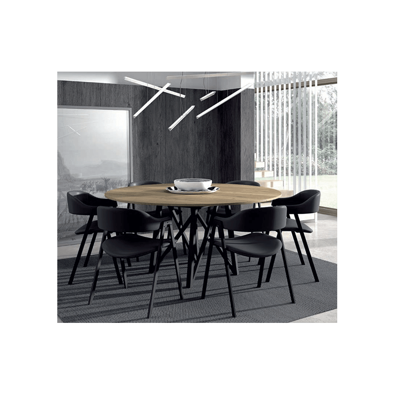 FAUTEUIL DE TABLE EN SIMILICUIR CONTEMPORAIN ARCA