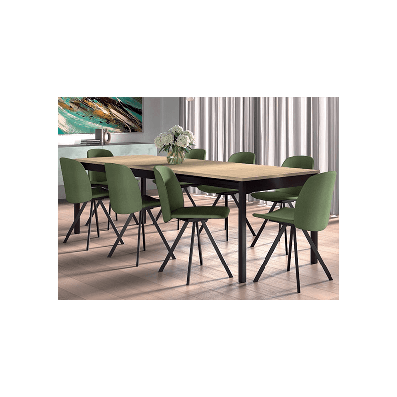 CHAISE CONTEMPORAINE PIVOTANTE SIMILICUIR FIGARO