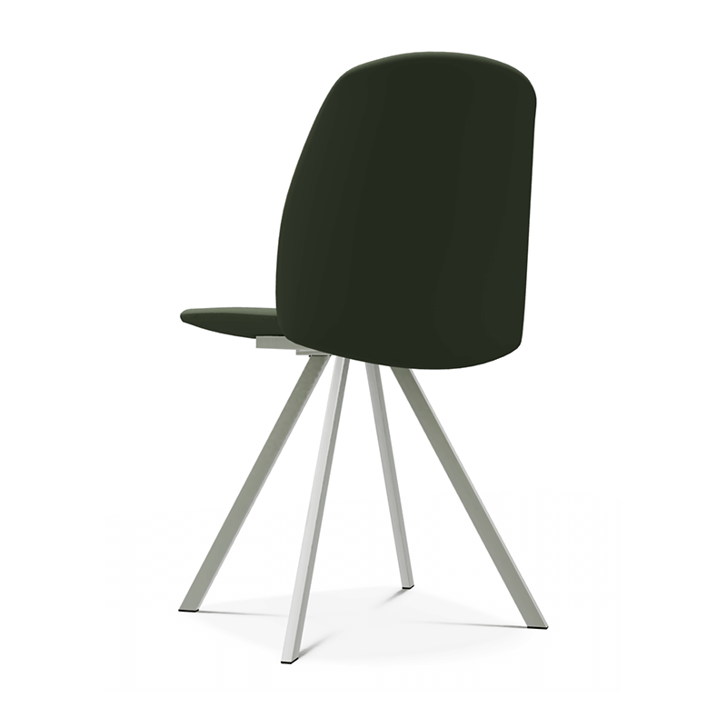 CHAISE CONTEMPORAINE PIEDS MÉTAL FIONA SIMILICUIR