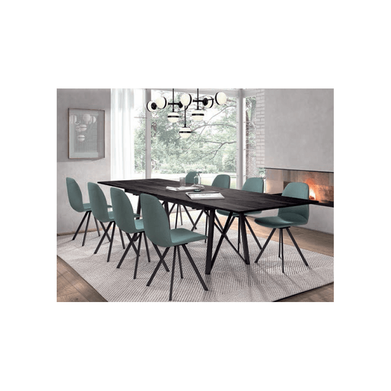 CHAISE GIRONA CONTEMPORAINE PIVOTANTE SIMILICUIR