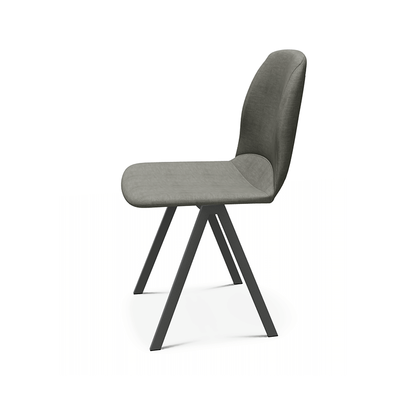 CHAISE CONTEMPORAINE ONA EN TISSU ET MÉTAL