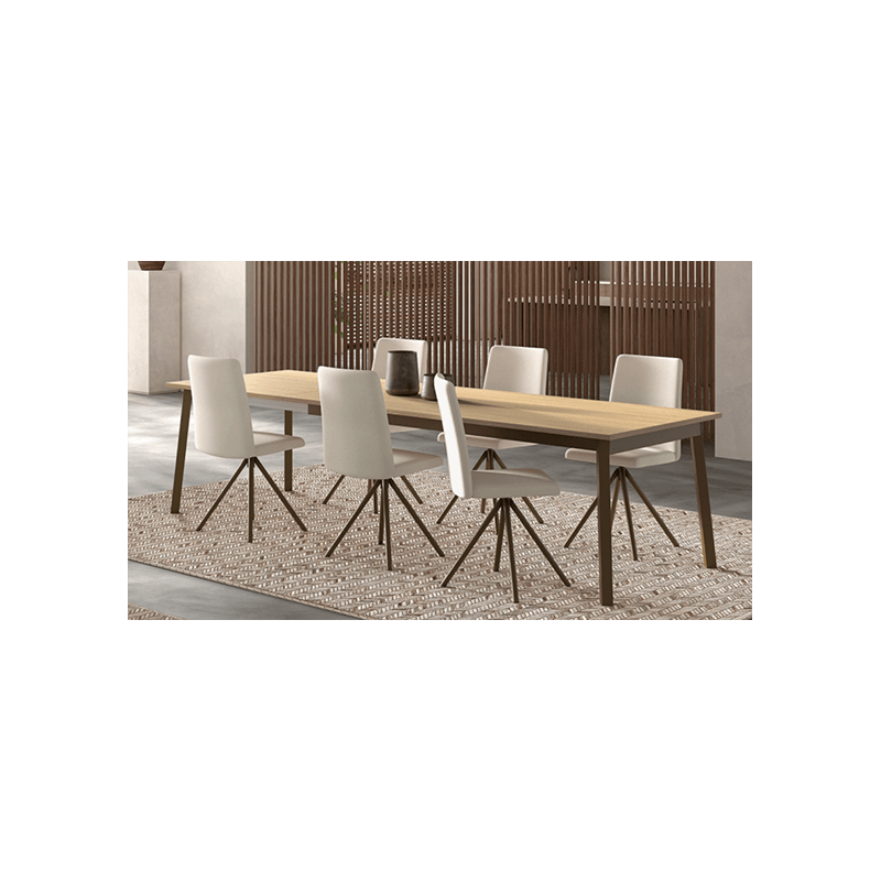 CHAISE CONTEMPORAINE PIVOTANTE EN TISSU PINOT