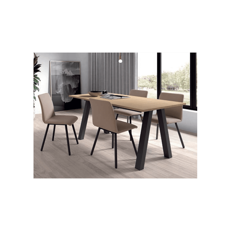 CHAISE DE SALLE À MANGER CONTEMPORAINE EN TISSU PISA