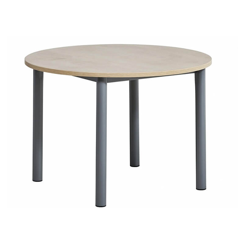 TABLE DE CUISINE RONDE EN STRATIFIÉ LUSTRA FIXE