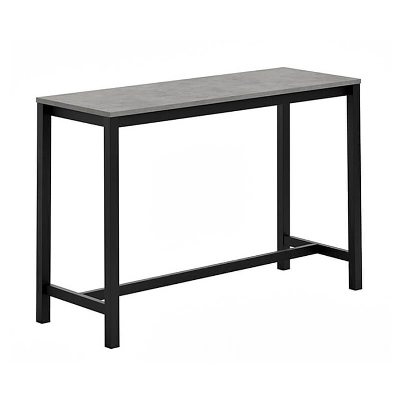 TABLE SNACK EN STRATIFIÉ ET MÉTAL VIENNABAR HT 90 CM
