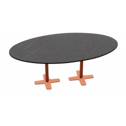 TABLE SNACK OVALE PIEDS CENTRAL SPINNER2 HT 90 CM