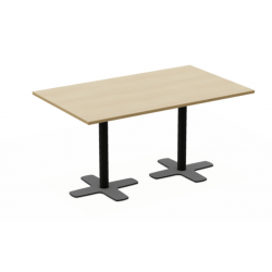 TABLE CONTEMPORAINE RECTANGULAIRE PIEDS CENTRAL SPINNER2 HT 75 CM