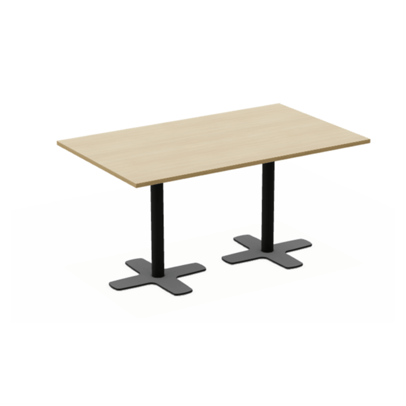TABLE CONTEMPORAINE RECTANGULAIRE PIEDS CENTRAL SPINNER2 HT 75 CM