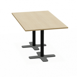 TABLE CONTEMPORAINE RECTANGULAIRE PIEDS CENTRAL SPINNER2 HT 75 CM