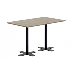 TABLE SNACK CONTEMPORAINE RECTANGULAIRE PIEDS CENTRAL SPINNER2 HT 90 CM