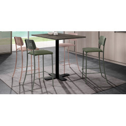 TABLE RECTANGULAIRE PIEDS CENTRAL SPINNER HT 90 CM