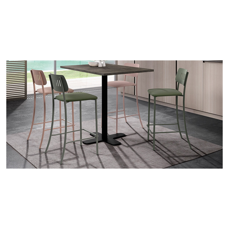 TABLE RECTANGULAIRE PIEDS CENTRAL SPINNER HT 90 CM
