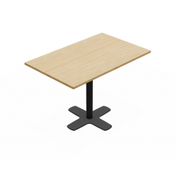 TABLE RECTANGULAIRE PIEDS CENTRAL SPINNER HT 90 CM