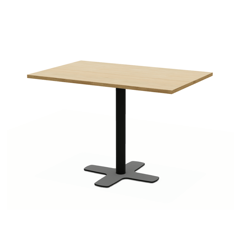 TABLE RECTANGULAIRE PIEDS CENTRAL SPINNER HT 90 CM