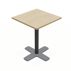 TABLE CARRÉE DE BISTROT PIEDS CENTRAL SPINNER HT 75CM