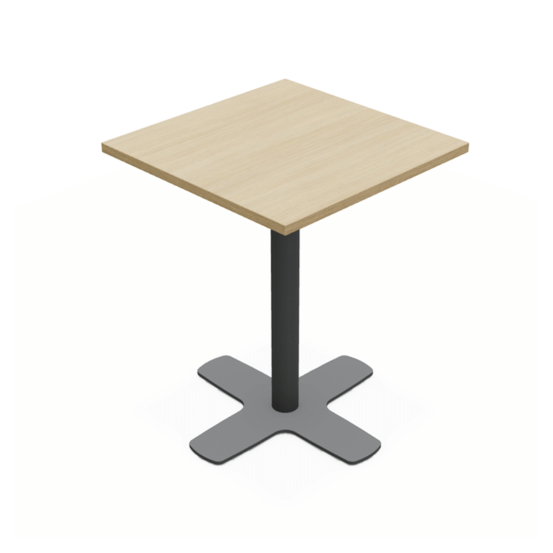 TABLE CARRÉE DE BISTROT PIEDS CENTRAL SPINNER HT 75CM