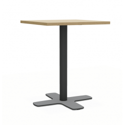 TABLE CARRÉE DE BISTROT PIEDS CENTRAL SPINNER HT 75CM