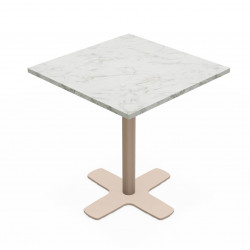 TABLE CARRÉE DE BISTROT PIEDS CENTRAL SPINNER HT 75CM