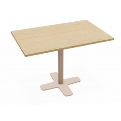 TABLE RECTANGULAIRE PIEDS CENTRAL SPINNER HT 75 CM