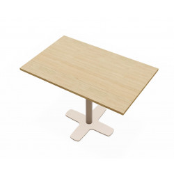 TABLE RECTANGULAIRE PIEDS CENTRAL SPINNER HT 75 CM