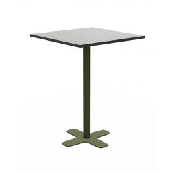 TABLE CARRÉE MANGE-DEBOUT PIEDS CENTRAL SPINNER HT 110 CM