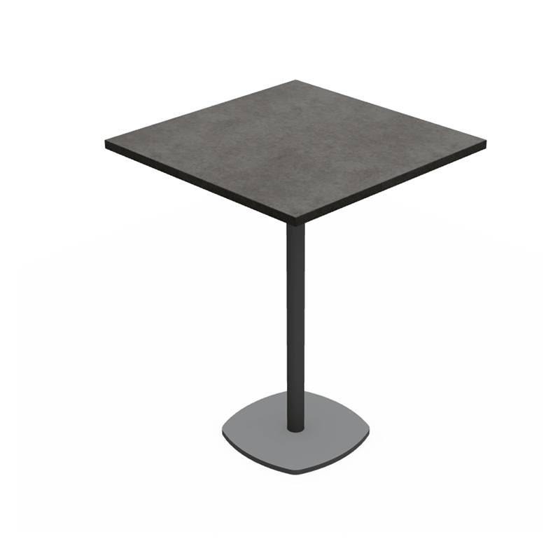 TABLE CARRÉE SNACK CIRCA PIEDS CENTRAL HT 90 CM