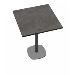 TABLE CARRÉE SNACK CIRCA PIEDS CENTRAL HT 90 CM