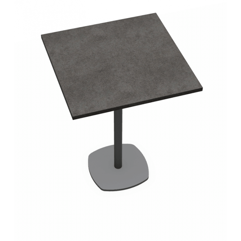 TABLE CARRÉE SNACK CIRCA PIEDS CENTRAL HT 90 CM