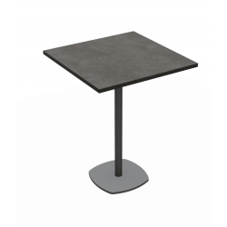 TABLE CARRÉE SNACK CIRCA PIEDS CENTRAL HT 90 CM