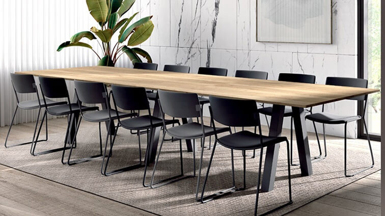 TABLE DE RÉUNION GRANDE DIMENSION VENETO XL HT 75