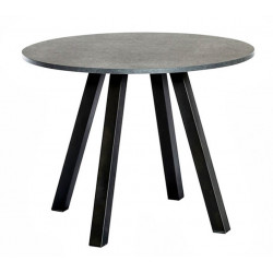 TABLE SNACK RONDE EN STRATIFIÉ PIEDS CENTRAL VENETO HT 90 CM