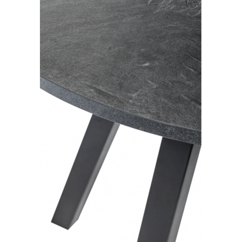 TABLE SNACK RONDE EN STRATIFIÉ PIEDS CENTRAL VENETO HT 90 CM