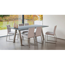 TABLE RECTANGULAIRE EN STRATIFIÉ VENETO HT 75 CM