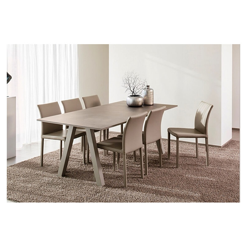 TABLE RECTANGULAIRE EN STRATIFIÉ VENETO HT 75 CM