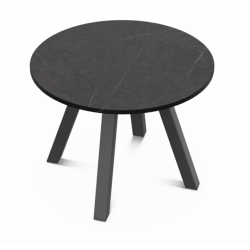 TABLE DE CUISINE RONDE EN STRATIFIÉ PIEDS CENTRAL VÉNÉTO